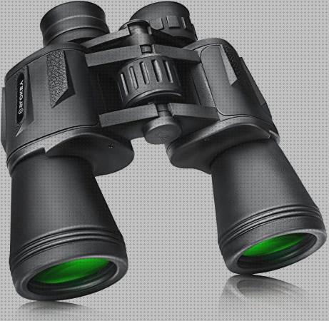 Binoculares 10x42 - Profesionales, de largo alcance y potentes. Ideal para  adultos para la caza, astronomía, observación de aves, camping. Incluye  maleta, correa, gamuza. (negro)